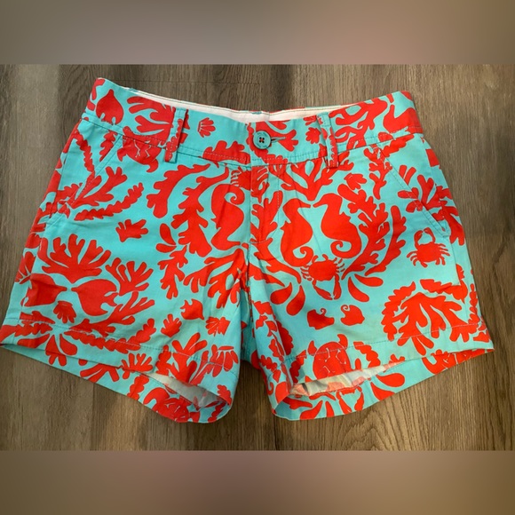 Short Lilly Pulitzer Callahan - Taille 00 XXS, Couleur Shorely Blue - Neuf Avec étiquettes